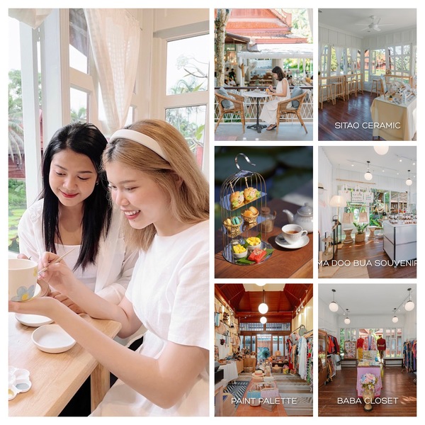 Ma Doo Bua Cafe 内でリラックスして、最後は店内にてお買い物も可能