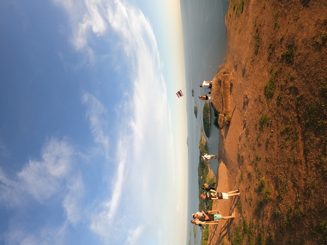 ブラックロックの夕陽風景