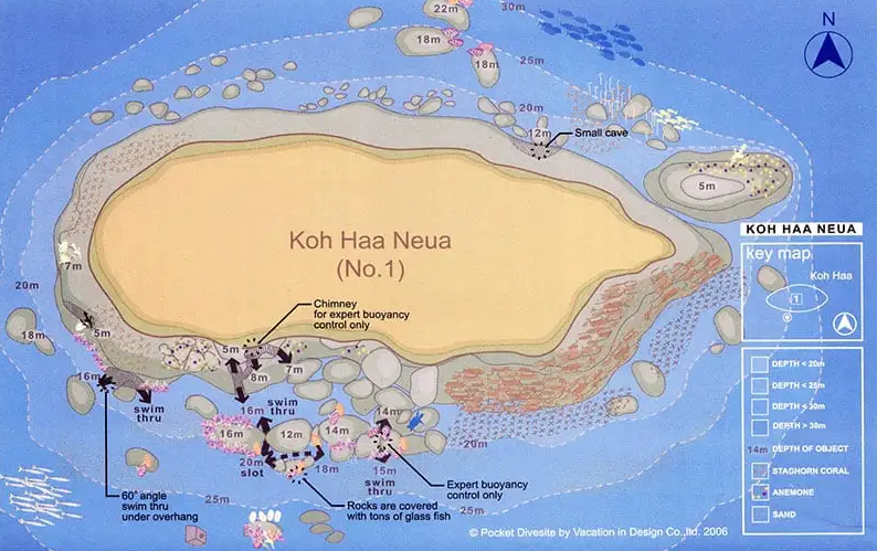 コハ―ヌア水中地図