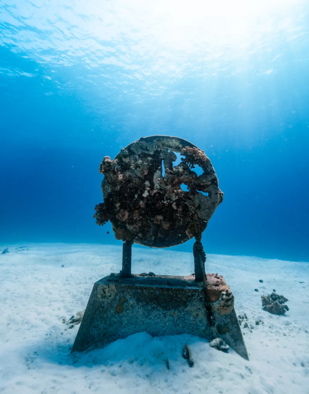 水中オブジェで撮影タイム
