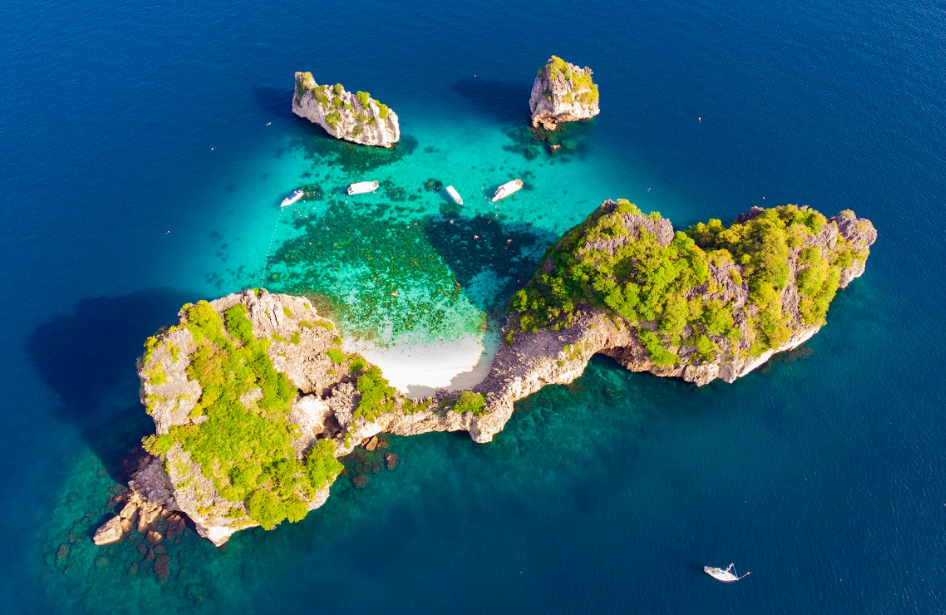 ハー島でのドローン撮影