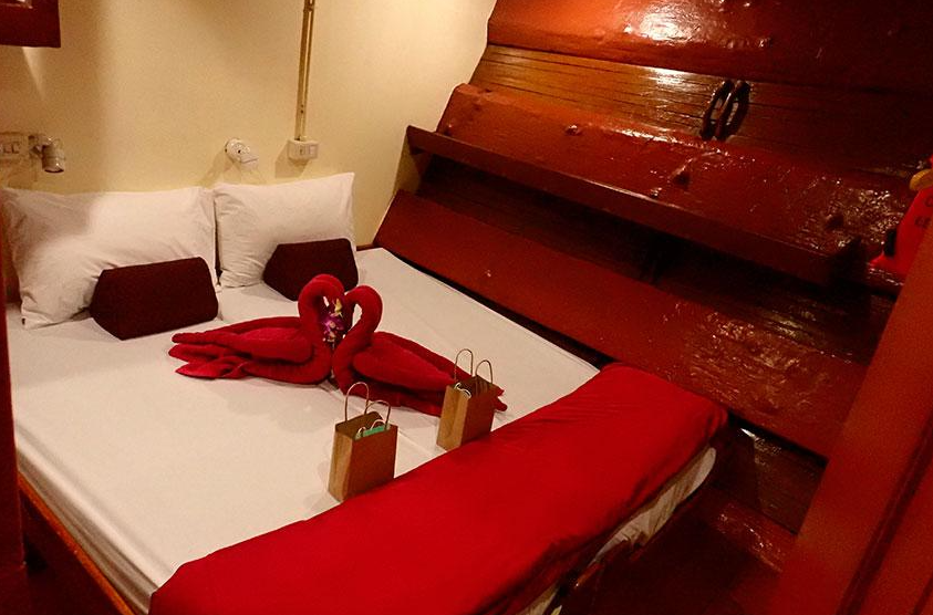 プーケット発の人気シミランダイブクルーズ「The Junk（ザ・ジャンク号）・ダブルキャビン