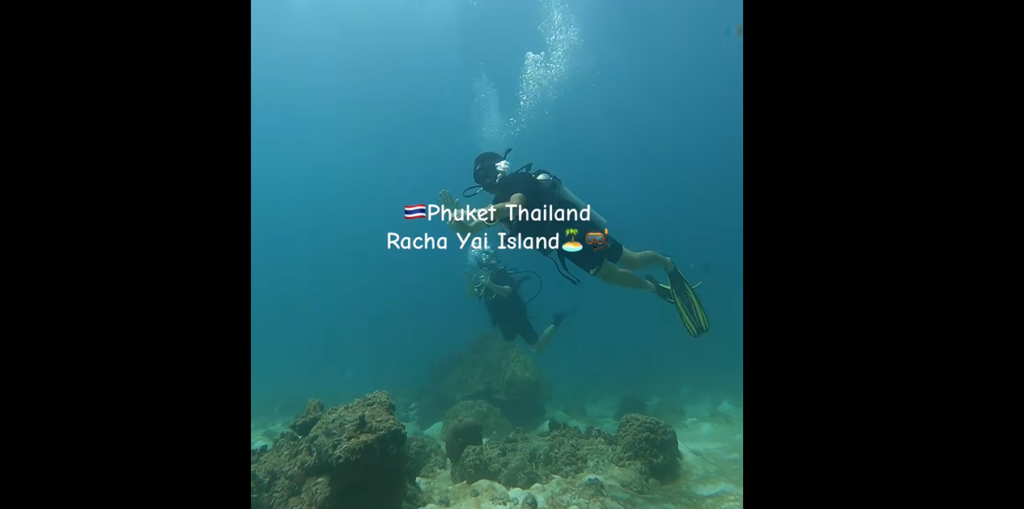 ラチャヤイ島でダイビング水中ツアーへ